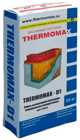 Декоративная фасадная штукатурка "Thermomax D1"