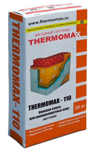 Клеевая смесь для минераловатных плит "THERMOMAX-110" (для
приклеивания утеплителя)